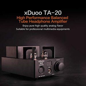 XDUOO TA-20 High Performance Balanced Tube Headphone Amplifier Power Amplifier (Black)