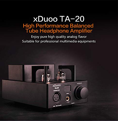 XDUOO TA-20 High Performance Balanced Tube Headphone Amplifier Power Amplifier (Black)