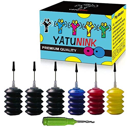 YATUNINK Premium Refill Ink Kit for HP 910 910XL Ink Cartridge Work for HP OfficeJet 8020 OfficeJet 8022 OfficeJet 8025 OfficeJet 8028 OfficeJet 8035 Printer (30ml x 6 Pack)