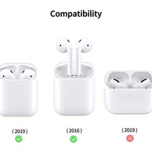 Kinght Case Compatible with Airpods Case (Black)
