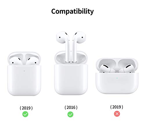 Kinght Case Compatible with Airpods Case (Black)