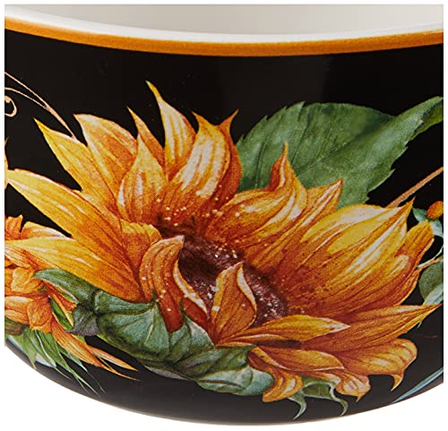 Certified International Sunflower Fields 5.25" Ice Cream/Dessert Bowls, Set of 4, Multi Colored