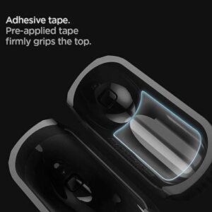 Spigen Rugged Armor Designed for Airpods Pro Case Cover Protective Airpods Pro Case with Keychain - Matte Black