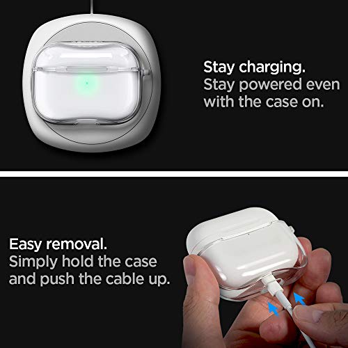 Spigen Ultra Hybrid Designed for Airpods Pro Case Cover Clear Airpods Pro Case - Crystal Clear