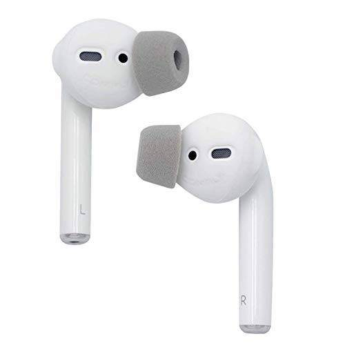 Comply SoftCONNECT Soft Foam Replacement Earphone Tips for Apple AirPods (Gen. 1 & 2), Apple Earpods, and Comparable Headphones (Large, 2 Pairs)