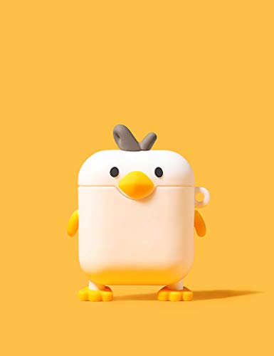 Cute AirPods Case Cover Cartoon Funny Silicone Airpods Case Cute Chick Shape Cover for Airpods 1 2