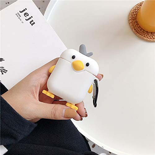 Cute AirPods Case Cover Cartoon Funny Silicone Airpods Case Cute Chick Shape Cover for Airpods 1 2