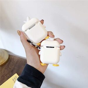 Cute AirPods Case Cover Cartoon Funny Silicone Airpods Case Cute Chick Shape Cover for Airpods 1 2