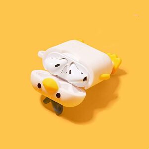 Cute AirPods Case Cover Cartoon Funny Silicone Airpods Case Cute Chick Shape Cover for Airpods 1 2