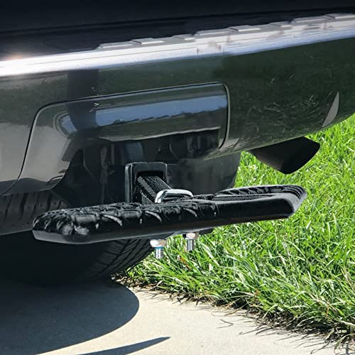 Eapele Tow Hitch Step for 2 inch Receivers, Solid Steel Construction Rust Free Powder Coated, 10,000lbs Rated Tow Strap Capacity