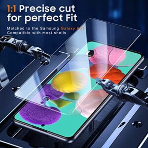 UniqueMe [3 Pack] for Samsung Galaxy A51 Screen Protector, 9H Galaxy A51 Screen Protector Tempered Glass Screen Cover [Case Friendly][Alignment Frame Installation] Bubble Free