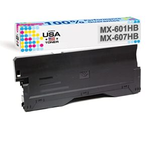 made in usa toner compatible waste container for sharp mx-2651,mx-3051,mx-3061,mx-3071,mx-3551,mx-3561,mx-3571,mx-4051,mx-4061,mx-4071, mx-601hb, mx601hb, mx-607hb