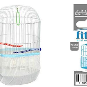 Fit Fly Cylinder Bird Cage Seed Catcher Guard