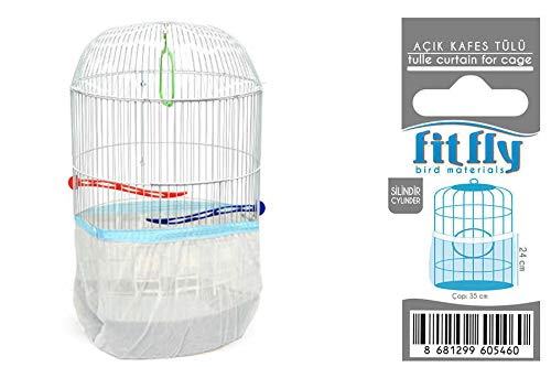 Fit Fly Cylinder Bird Cage Seed Catcher Guard