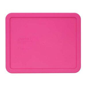 pyrex 7212-pc pink plastic rectangle replacement storage lid, made in usa