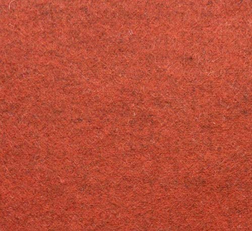 Holland Felt - 100% Merino Wool Felt - Heathered Colors - 1mm Thick - 20cm x 30cm Single Sheet (Heathered Orient Red-G1484, 20cm x 30cm)