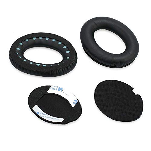 for Bose Ear Pads Replacement QC15,QC25, Ae2 Acoustic Noise Cancelling Headphone (for Bose Quietcomfort 25, Full Black)