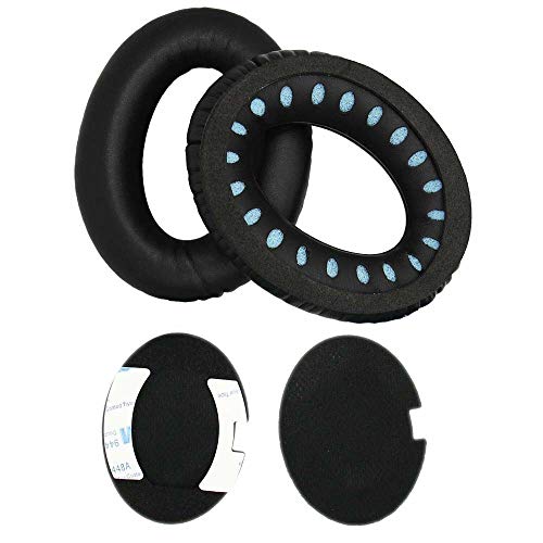 for Bose Ear Pads Replacement QC15,QC25, Ae2 Acoustic Noise Cancelling Headphone (for Bose Quietcomfort 25, Full Black)