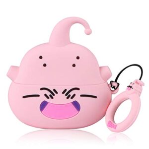 mulafnxal for airpods pro 2019/pro 2 gen 2022 case cute 3d fruit cartoon character soft silicone air pods pro fashion funny cover, kawaii fun keychain design girls boys, cases for airpod pro pink buou