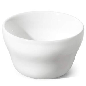 LE TAUCI Small Bowls Dessert Bowls Chili Bowls 8 Ounce Bouillon Cups for Dessert Soup Dipping Sauce Coffee Cupping - Set of 6, White