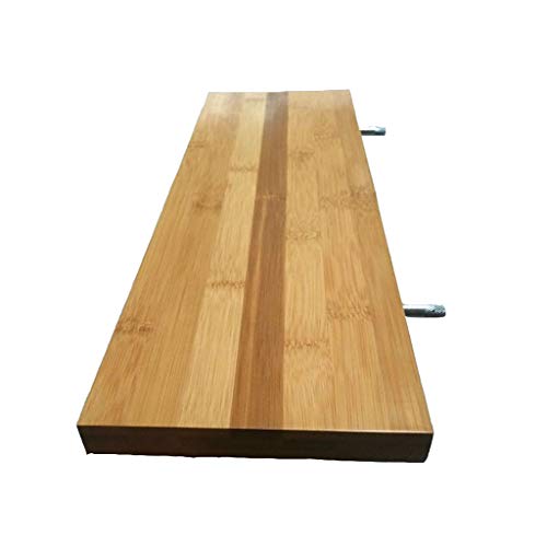 LIZI Racks Floating Shelf, Bamboo Floor, Bedroom/Living Room/Kitchen/Bathroom Wall-Mounted Storage Shelf, Multi-Size (Size : 40x18x3cm)