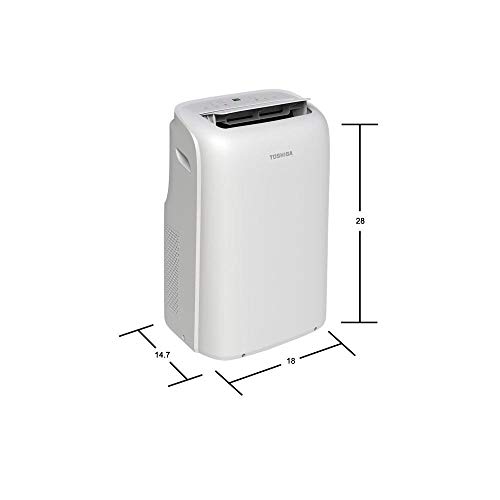 Toshiba 10000 BTU (7,000 BTU, DOE) 115-Volt Portable Air Conditioner with Dehumidifier and Remote Control (Renewed)