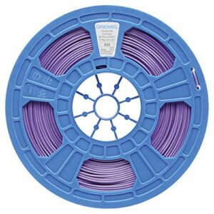 Dremel DigiLab PLA-PUR-01 3D Printer Filament, 1.75 mm Diameter, 0.75 kg Spool Weight, Color Purple, RFID Enabled, New Formula and 50 Percent More per Spool