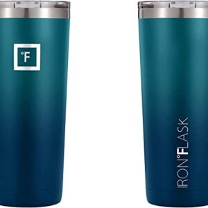 IRON °FLASK Classic Tumbler - 32 Oz, Vacuum Insulated Stainless Steel, Hot Cold, Double Walled, Thermo Travel Mug, Water Metal Canteen, Dark Night