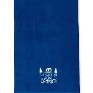 Camco Life is Better at The Campsite RV Dish Towel Set - Perfect for Drying Hands and Dishes - Includes a Set of (2) Towels - 27-Inches x 16-1/2-Inches (53301)