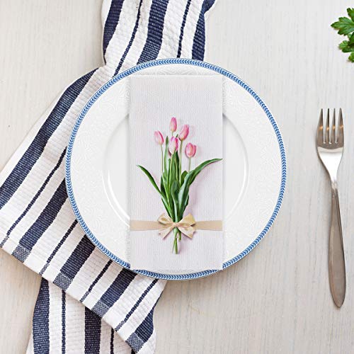200 Pack Disposable Guest Towels Soft and Absorbent Linen-Feel Paper Hand Towels Decorative Bathroom Hand Napkins for Kitchen, Parties, Weddings, Dinners,White