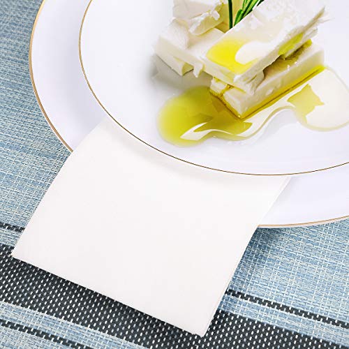 200 Pack Disposable Guest Towels Soft and Absorbent Linen-Feel Paper Hand Towels Decorative Bathroom Hand Napkins for Kitchen, Parties, Weddings, Dinners,White