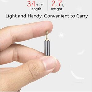 NOWBOTUCH 2.5mm Male to 3.5mm Female Adapter(2 Pack), 3.5mm Female to 2.5mm Male Audio Adapter Converter Headphone Earphone Headset 2.5mm to 3.5mm 3 Ring Jack Stereo or Mono (2.5Male to 3.5Female)