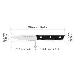 HENCKELS Dynamic Razor-Sharp 4-inch Paring Knife, German Engineered Informed by 100+ Years of Mastery