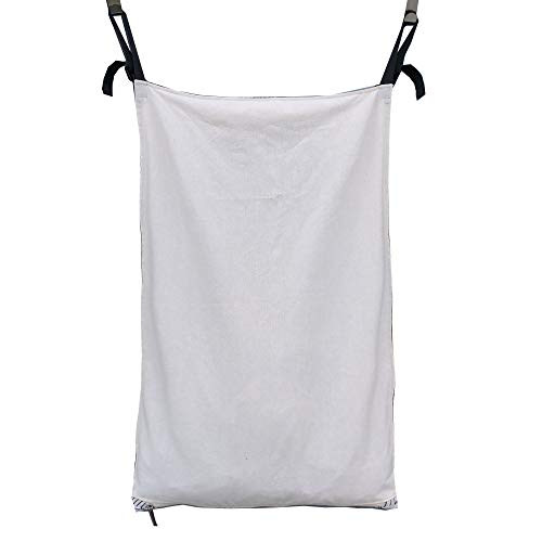 Amlrt Adjustable Door-Hanging Laundry Hamper with Stainless Steel Hooks , Hanging Laundry Bag