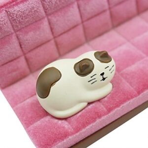 MAYIWO Cute Cat Cellphone Stand Resin Miniature Coach Shaped Desk Phone Holder Mount for Girls Smartphones