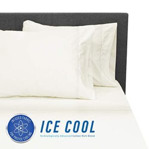 SensorPEDIC Ice Cool 400 Thread Count Cream Sheet Set - King (10321)