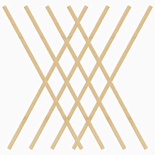 Pllieay 60 Pieces Bamboo Sticks Wooden Craft Sticks Extra Long Sticks for Crafting (15.7 Inches Length × 3/8 Inches Width)