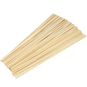 Pllieay 60 Pieces Bamboo Sticks Wooden Craft Sticks Extra Long Sticks for Crafting (15.7 Inches Length × 3/8 Inches Width)