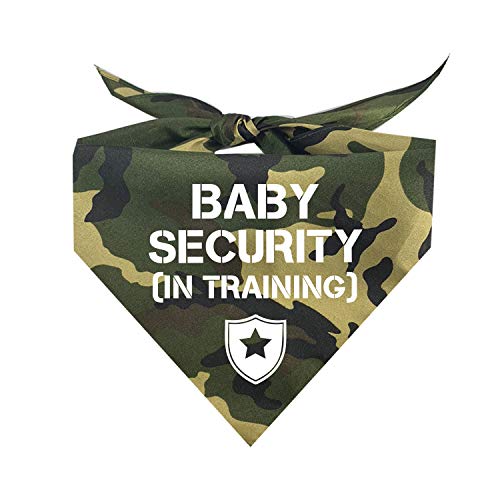 Baby Security in Training Printed Dog Bandana (Assorted Colors)