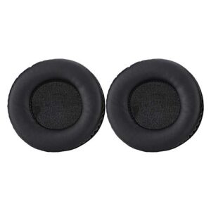 v bestlife 1 pair universal 100mm headphone pad replacement pad, soft foam cushion noise reduction headset cover case,made from protein leather,black
