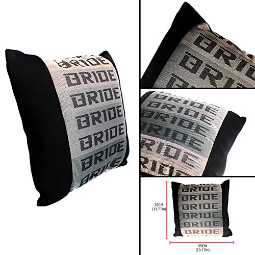 2PCS JDM BRIDE Gradation Comfortable Cotton Throw Pillow Car Cushion For Rest