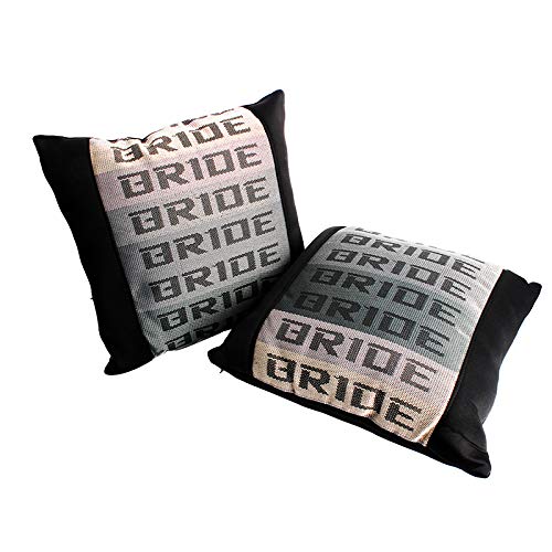 2PCS JDM BRIDE Gradation Comfortable Cotton Throw Pillow Car Cushion For Rest