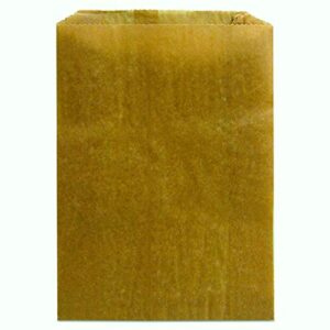 kl waxed kraft feminine hygiene liner bag with gusset | 10.25" x 7.5" x 3.5" | (case of 500) | new pack