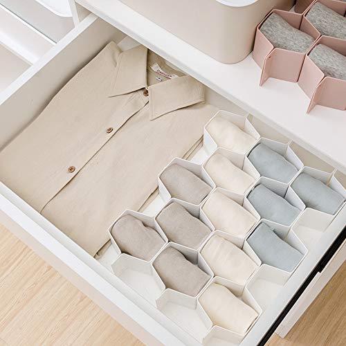 Dalanpa Drawer Divider Organizer Drawer Separator Honeycomb Drawer Divider