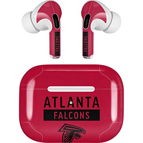 Skinit Decal Audio Skin Compatible with Apple AirPods Pro - Officially Licensed NFL Atlanta Falcons Red Performance Series Design