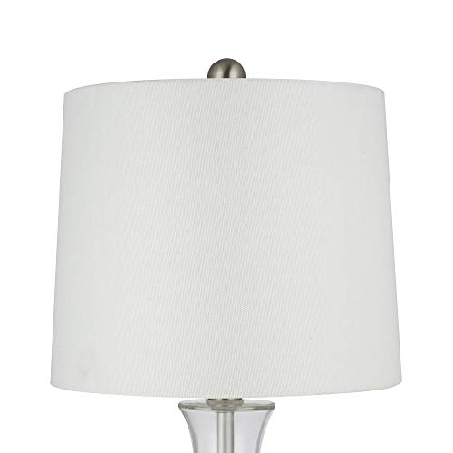 Amazon Brand – Stone & Beam Contemporary Glass Table Lamp with Narrow-Necked Body, LED Bulb Included, 20.25"H, Clear