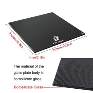 Glass Build Plate Tempered Glass Bed Platform Carbon Silicon Glass Heated Bed Surface Build Plate for 3D Printer