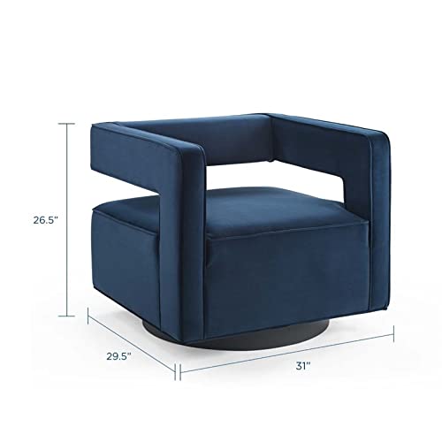 Modway Booth armchairs, Midnight Blue 31 x 29.5 x 26.5