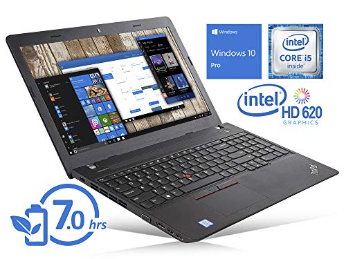 Lenovo ThinkPad E570 Laptop, 15.6 HD Display, Intel Core i5-7200U Upto 3.1GHz, 8GB RAM, 512GB NVMe SSD + 1TB HDD, DVDRW, VGA, HDMI, Card Reader, Wi-Fi, Bluetooth, Windows 10 Pro (Renewed)