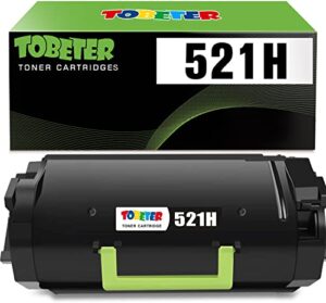 tobeter ms810 remanufactured high yield toner cartridge for lexmark 521h 52d1h00 for ms710 ms711 ms810 ms810n ms810dn ms811 ms811dn ms812 ms710dn ms710n ms711dn ms810de ms810dtn printer(black, 1 pack)